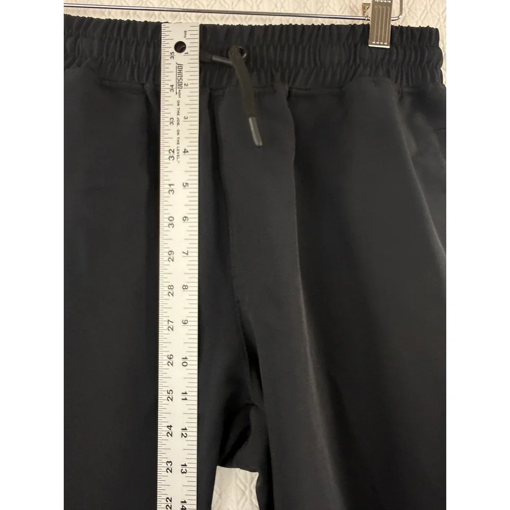 LEG3ND Mens M Black Athletic Jogger Pants Drawstring‎ Waist Casual Gym Sporty